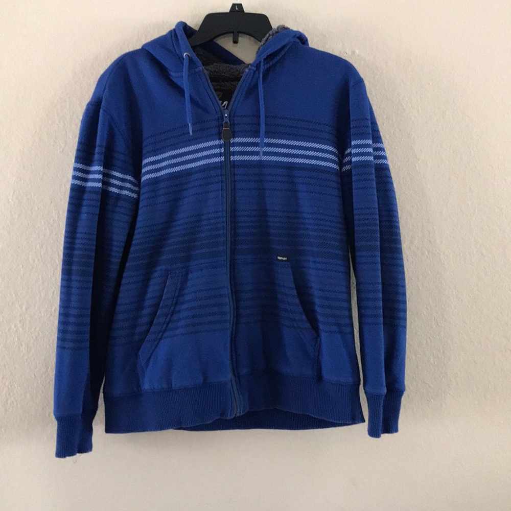 Blue Sherpa Lined Sweater